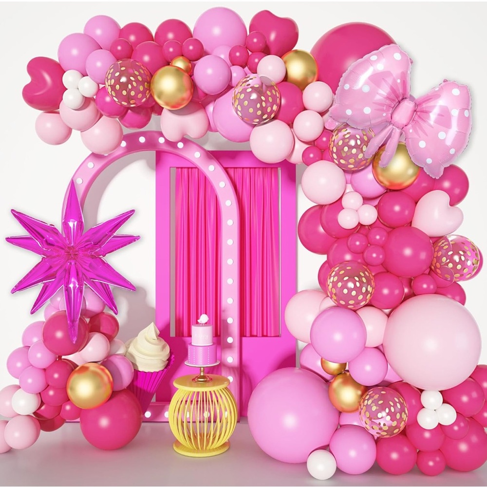NIP Pink and Gold Balloon Arch Kit - Event Decor